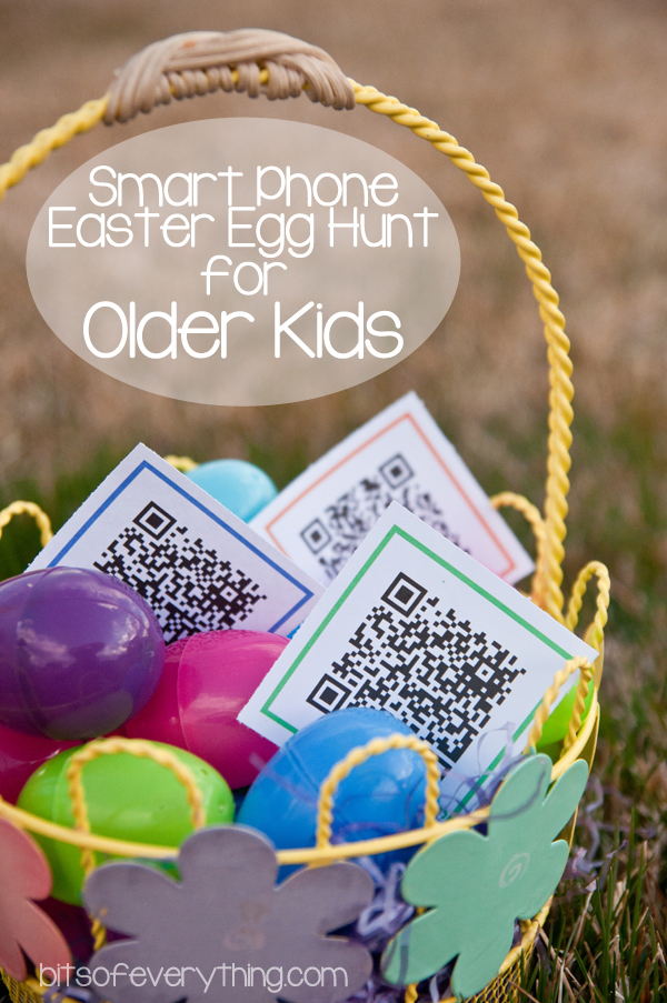 Smart Phone Easter Egg Hunt for Older Kids