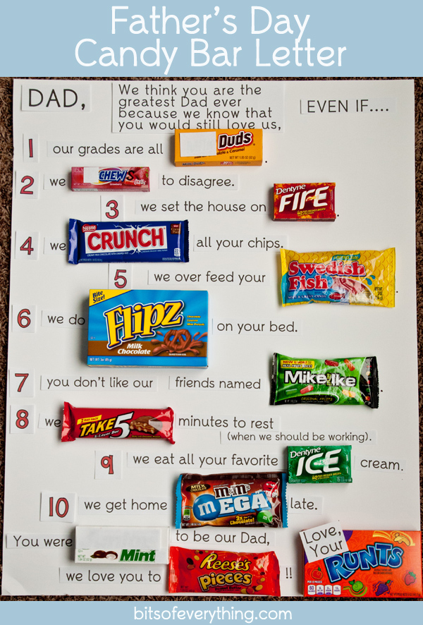 fathers day note ideas