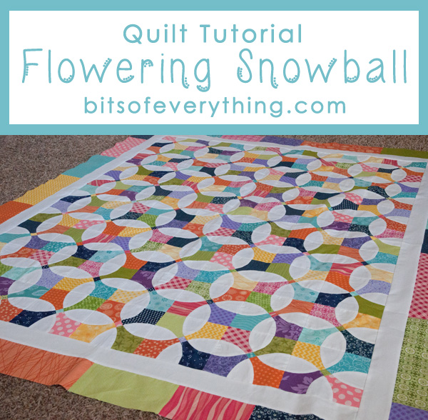 Snowball Quilt Block Printable Post