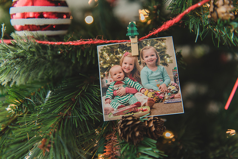 christmas picture garland